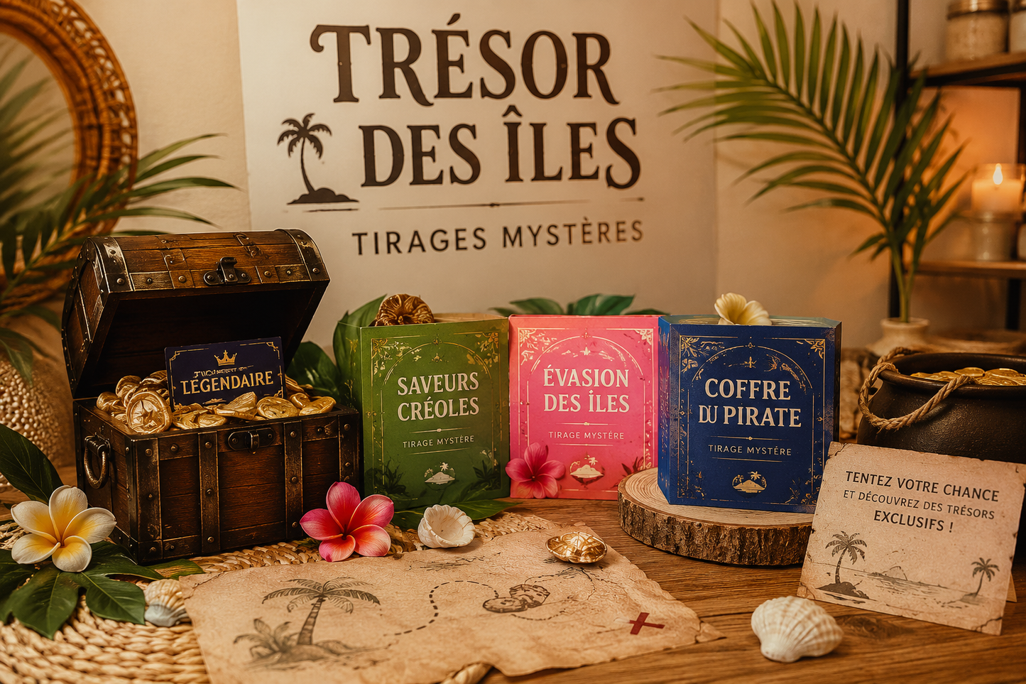 Tirage Évasion des Îles™ – 3 Tirages Mystères Bien-être