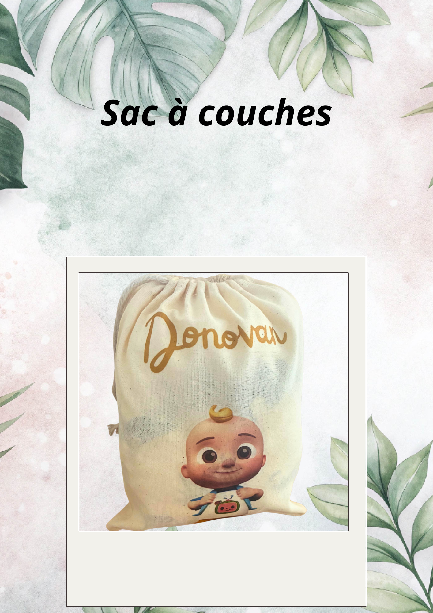 🎒 Sac en Coton Personnalisé "Petit Chef" ou "Mini écolier"