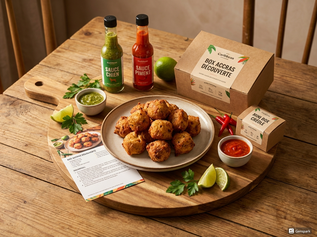 Panier Apéro Créole | Pack Accras + 2 Sauces Créoles