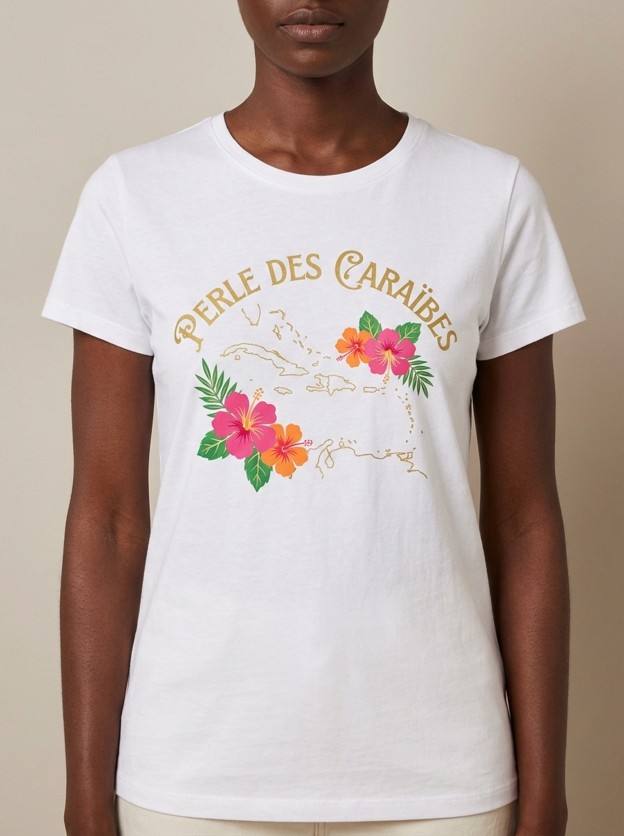 T-Shirt Femme Personnalisable - Design Créole Sur Mesure