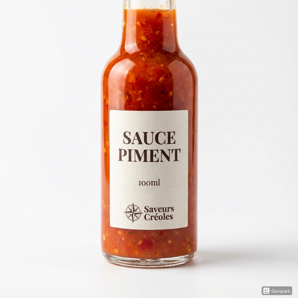 Sauce Piment Créole 100ml | Sauce Piquante Antillaise