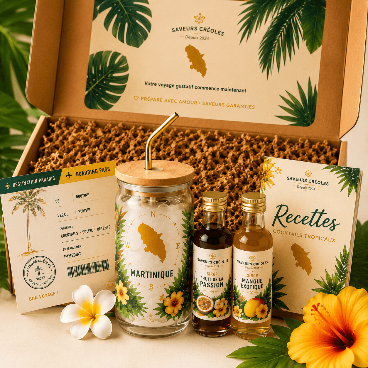 Kit Cocktail Tropical Saveurs Créoles