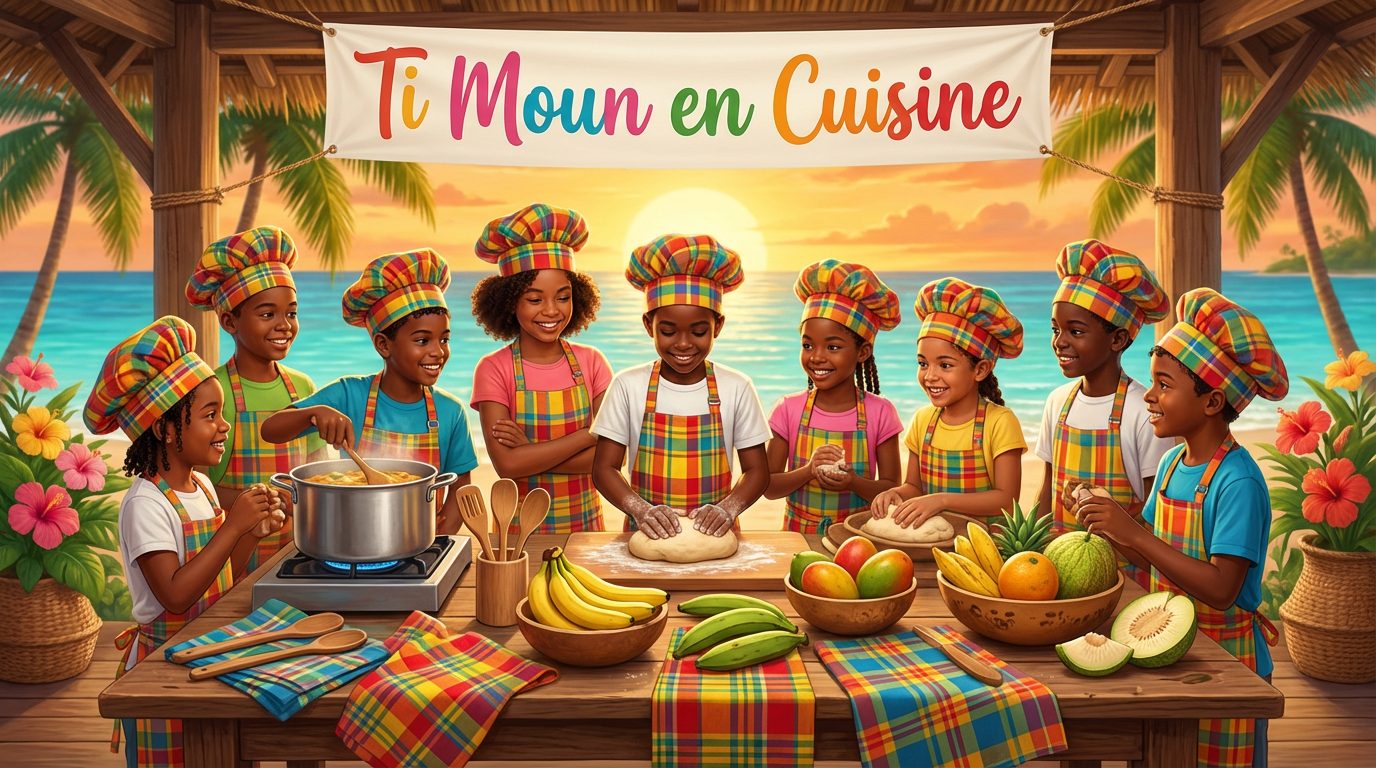 "Ti Moun en Cuisine" - Kit Cuisine Enfant Personnalisé