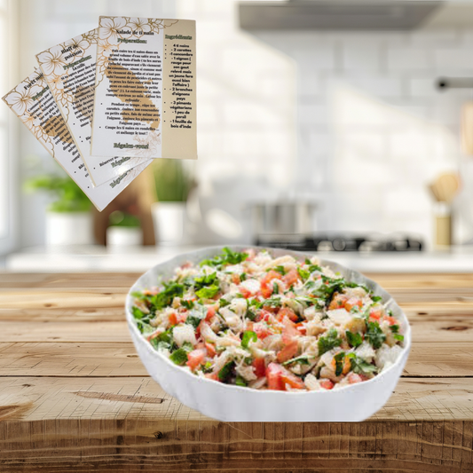 📋 Trio Cartes Recettes Créoles Plastifiées A6 - Personnalisables (Livraison GRATUITE)