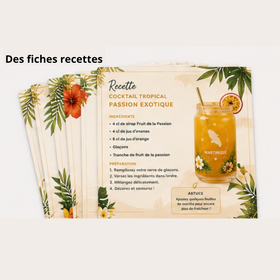 KIT COCKTAIL TROPICAL – DÉCOUVERTE 🌴🍹