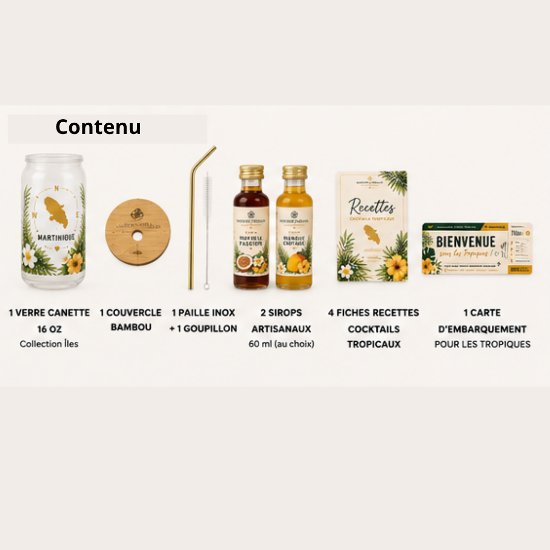 KIT COCKTAIL TROPICAL – DÉCOUVERTE 🌴🍹