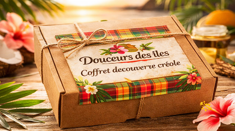 Panier Découverte Créole -- Coffret Douceurs des Îles