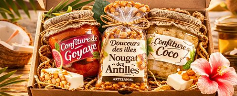 Panier Découverte Créole -- Coffret Douceurs des Îles