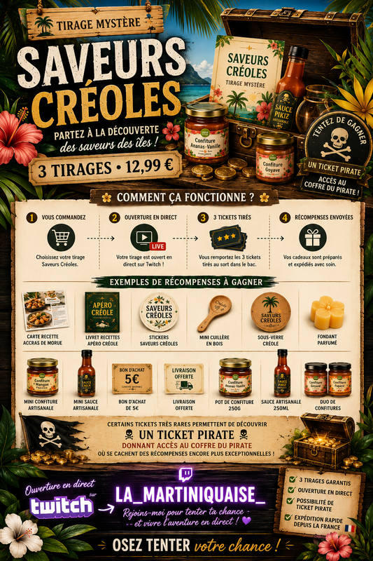 🍍 Tirage Saveurs Créoles