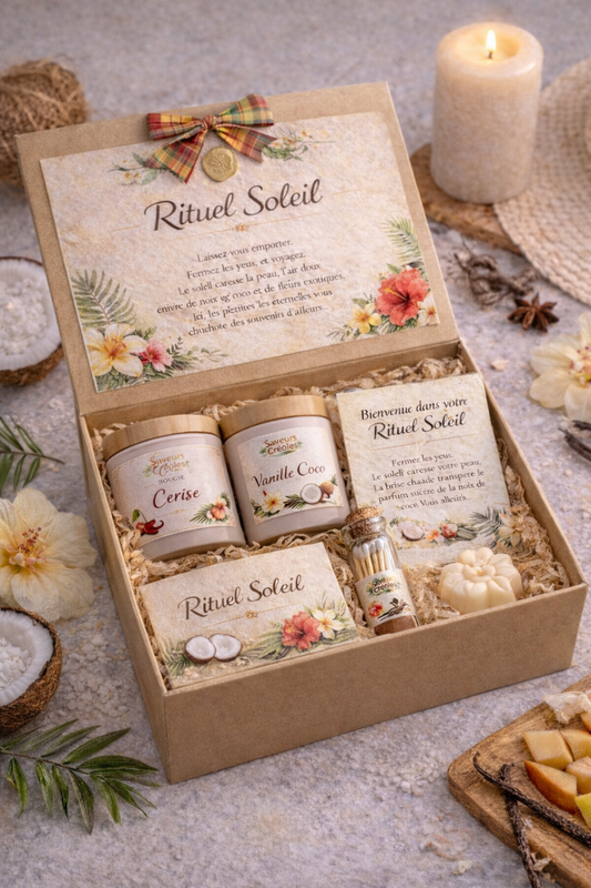 Coffret Bougies Parfumées – Rituel Soleil | Édition Bien-Être