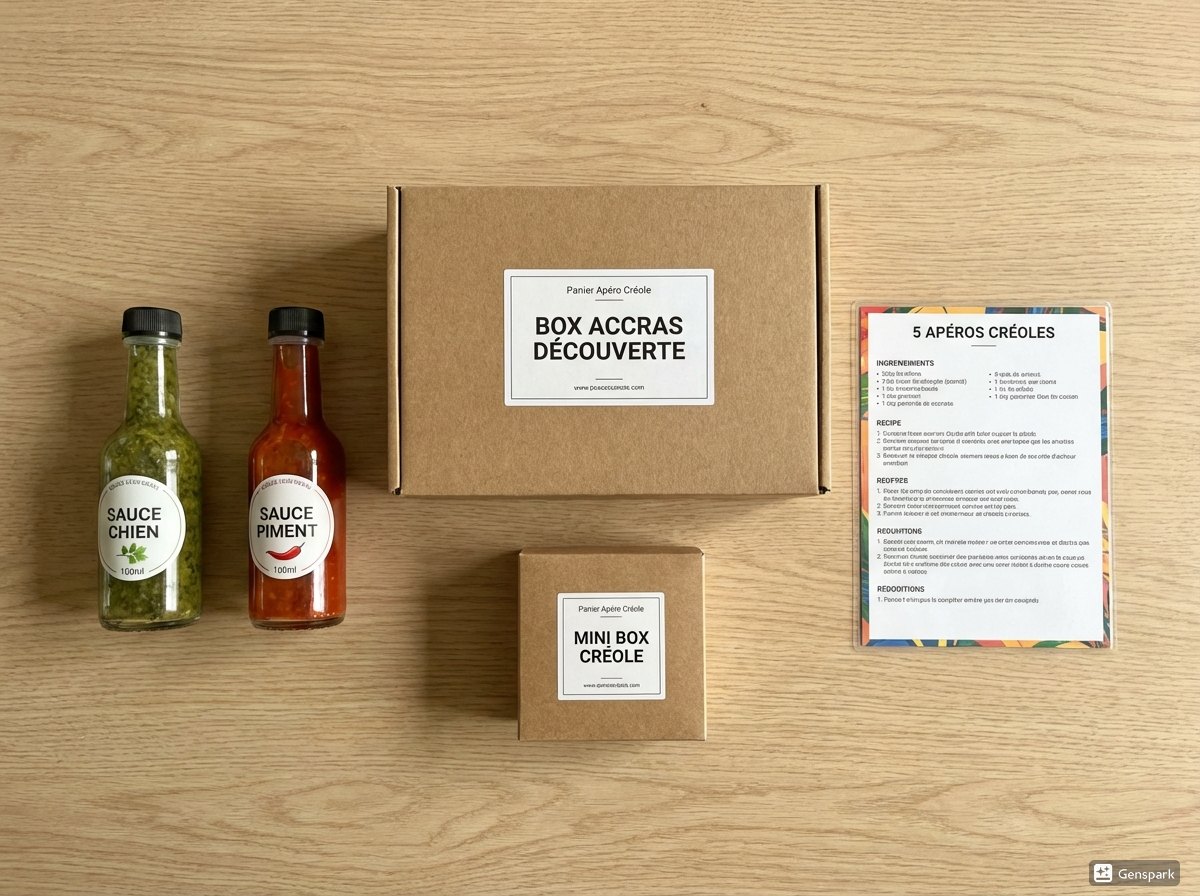 Panier Apéro Créole | Pack Accras + 2 Sauces Créoles