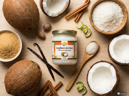 Confiture de Coco Créole 200g | Douceur Tropicale Artisanale