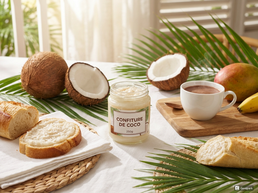 Confiture de Coco Créole 200g | Douceur Tropicale Artisanale