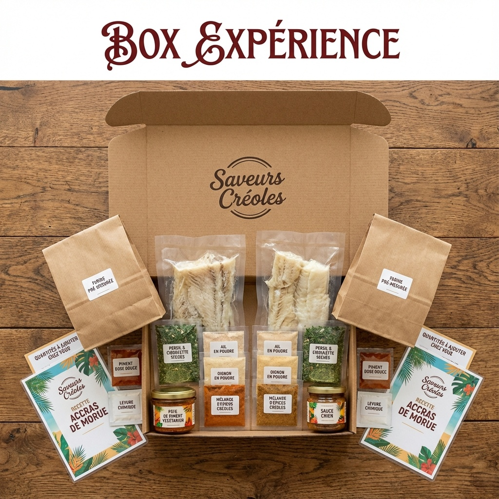 Box Recette – Accras de Morue Créoles | Ingrédients Pré-Pesés & Recette Authentique dès 9,90€