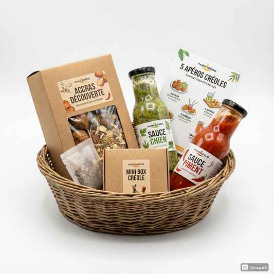 Panier Apéro Créole | Pack Accras + 2 Sauces Créoles