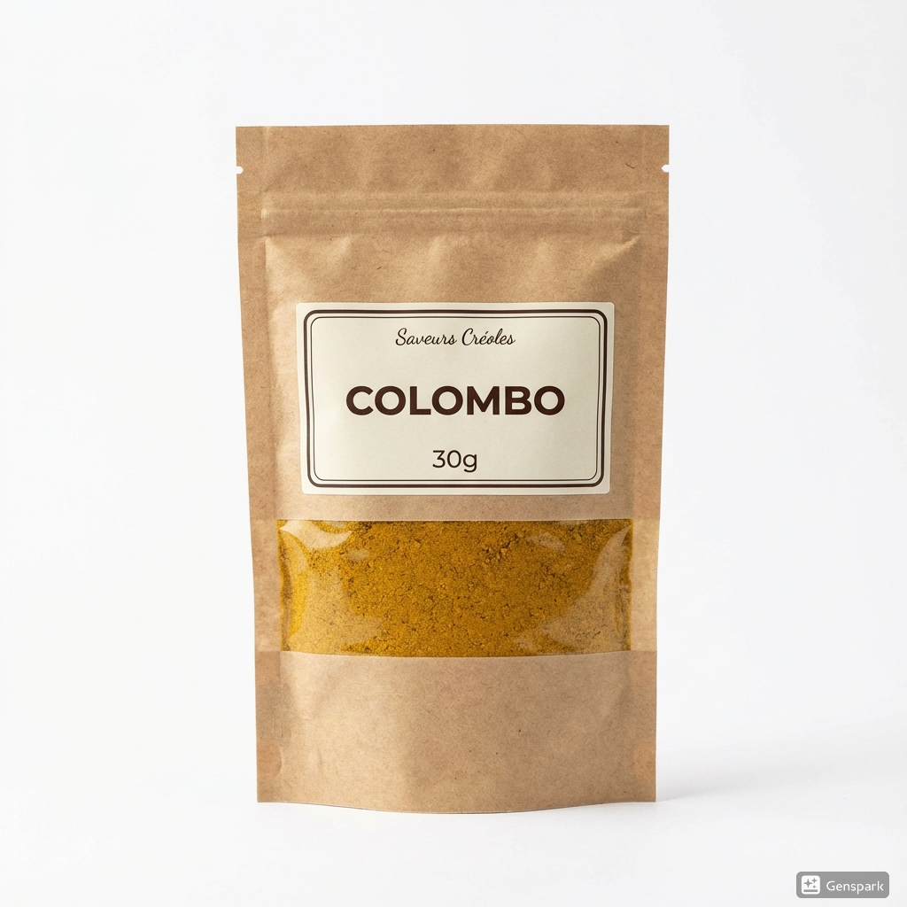 Colombo en Poudre Créole 30g | Épice Antillaise Authentique