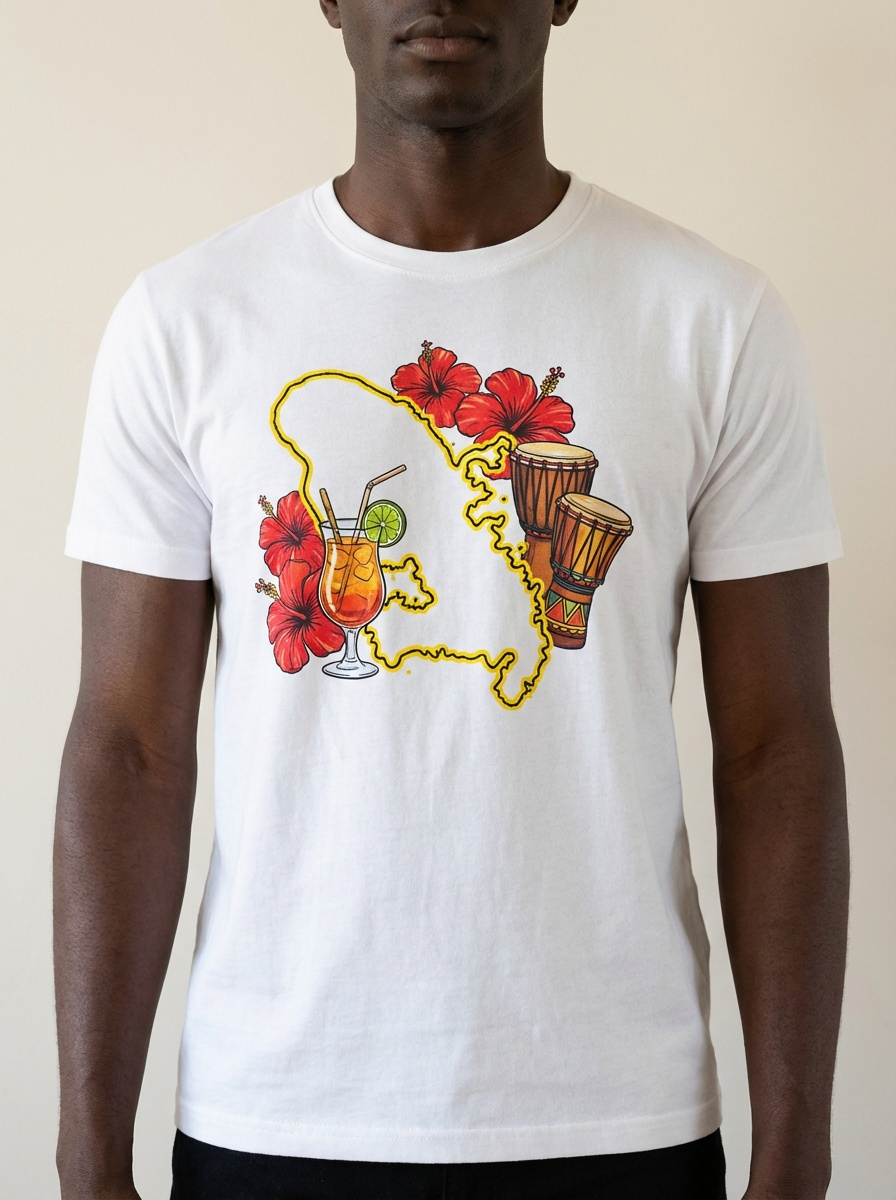 T-Shirt Homme Personnalisable - Créez Votre Design Créole Unique