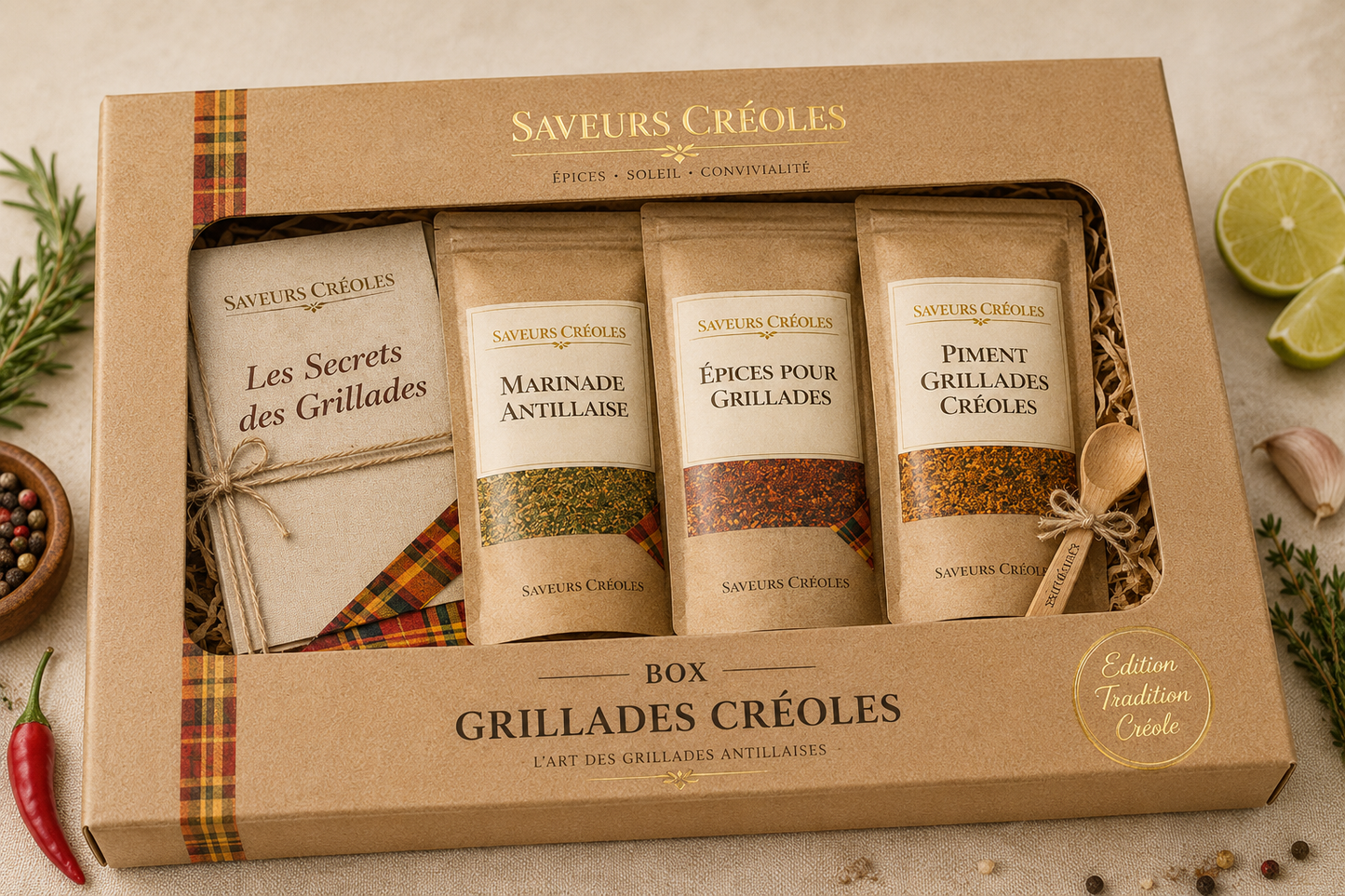 Box Grillades Créoles – Édition Tradition Créole