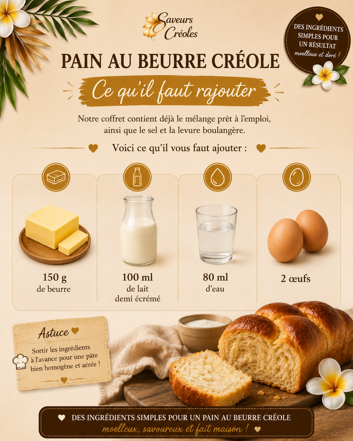 Box Pain au Beurre Créole - 3 Formules dès 9,90€