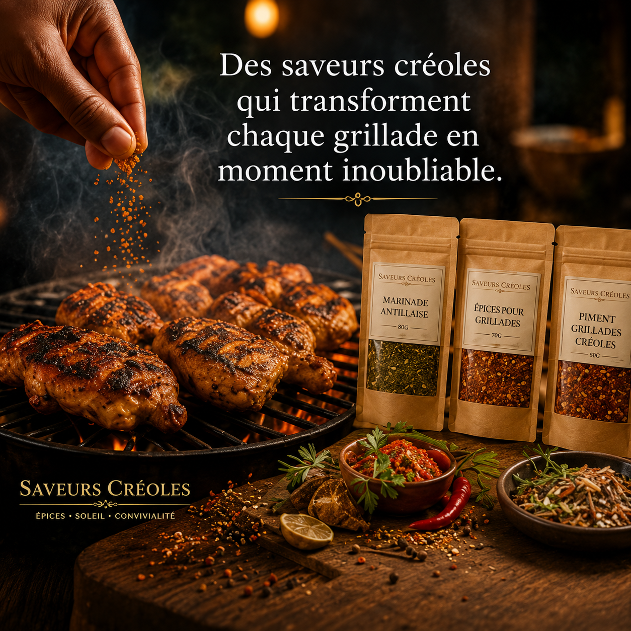 Box Grillades Créoles – Édition Tradition Créole