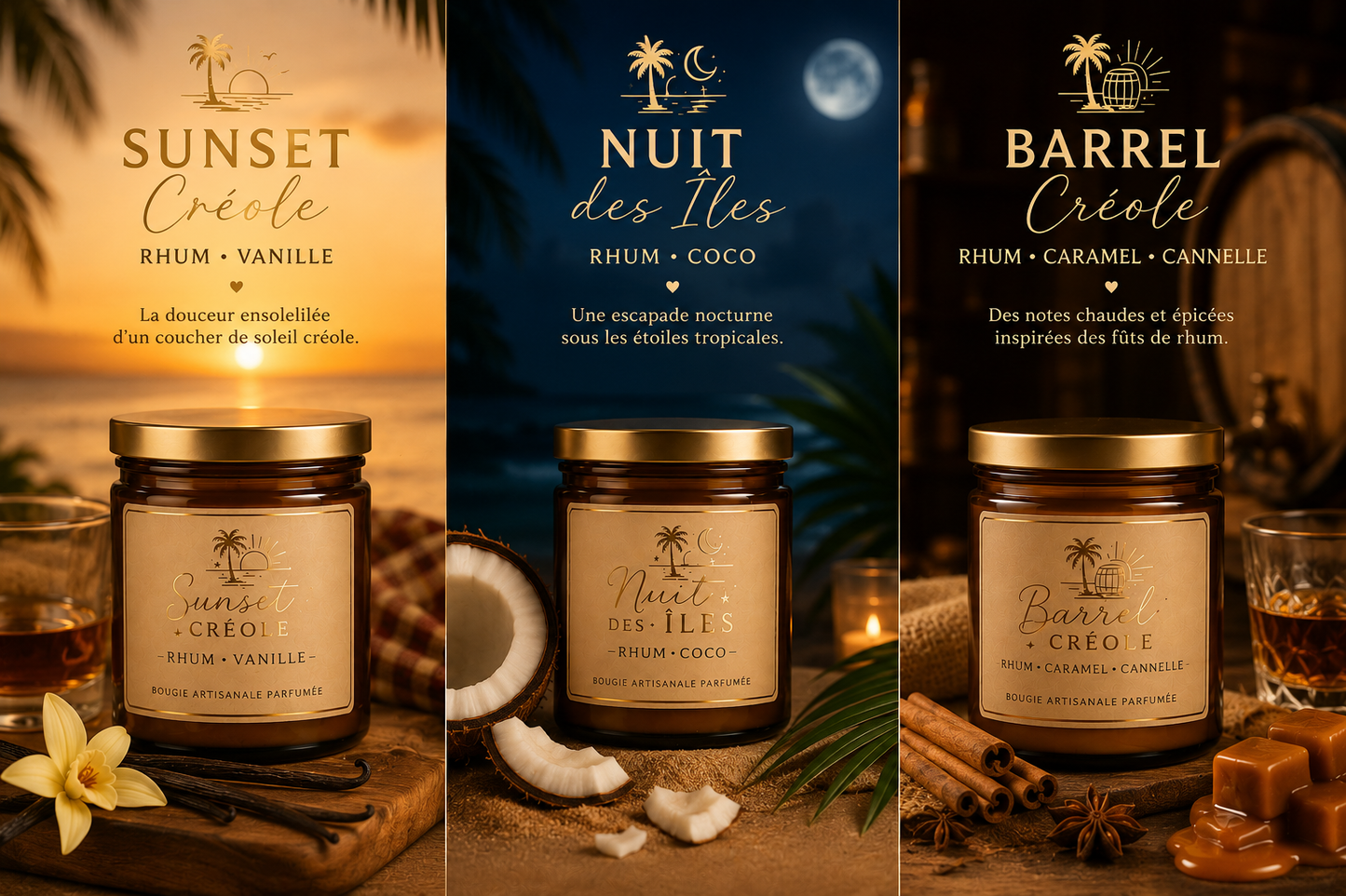 Coffret « Les Rhums des Îles »